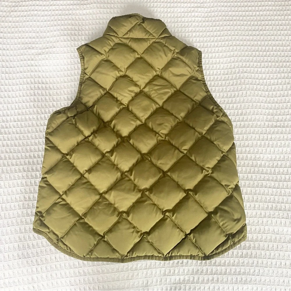 J. Crew Olive Excursion quilted vest size large